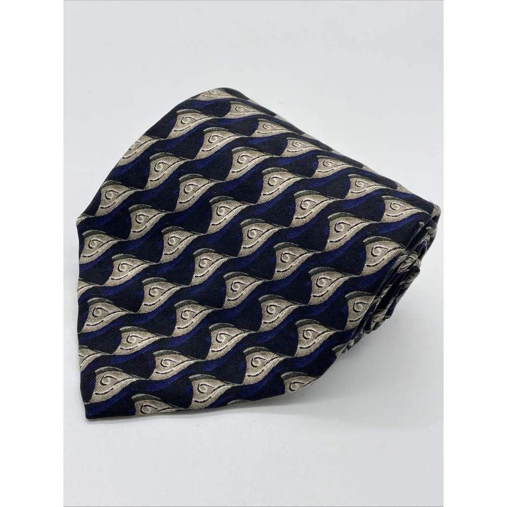 J.Z. Richards Hand Crafted‎ Made In USA Multi-Color All Silk Neck Tie